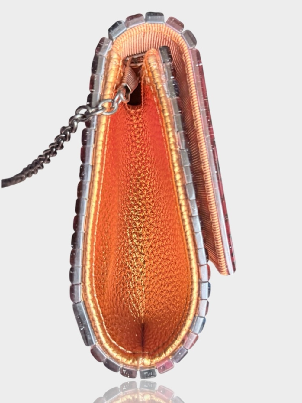 Kurt Geiger 🪢RARE Rainbow Zebra-Print Party Clutch - Picture 6 of 8